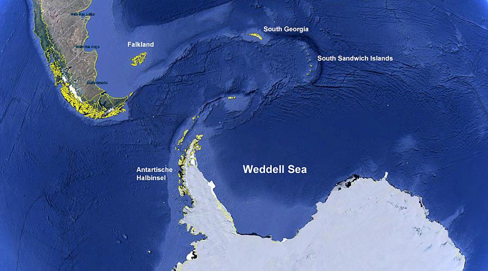Das Weddel Meer soll, wenn es nach den Anstrengungen verschiedener Interessengruppen geht zum Schutzgebiet erklärt werden.