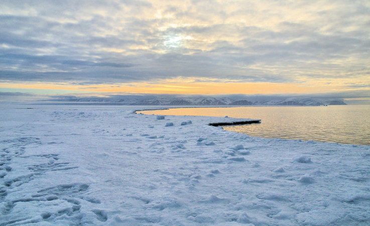 Der u00f6stliche Eingangsbereich der Nordwestpassage ist der Lancaster Sound, benannt nach James